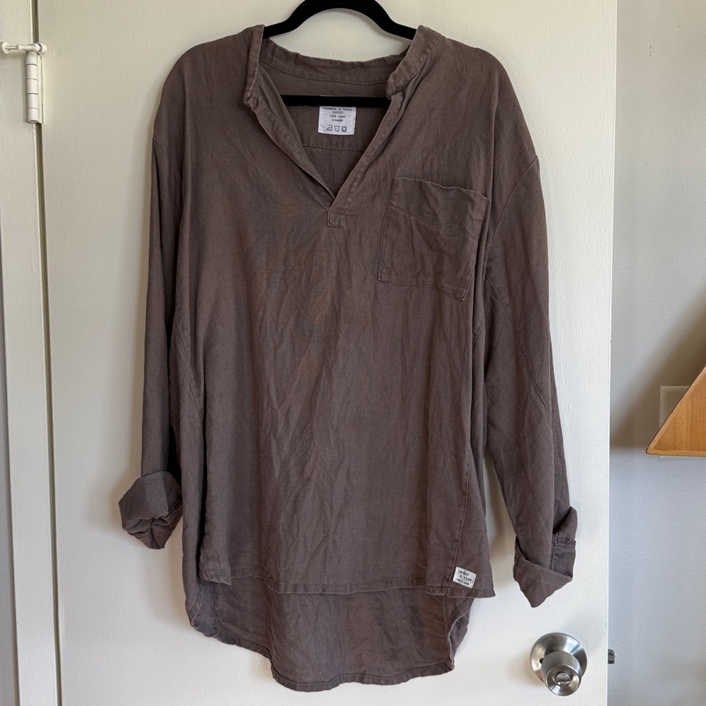 Cedar & Vine 100% Linen Tunic Top